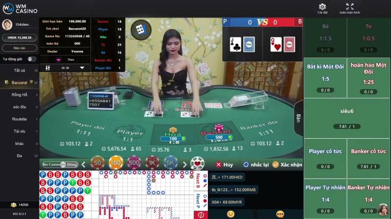 Baccarat wm casino